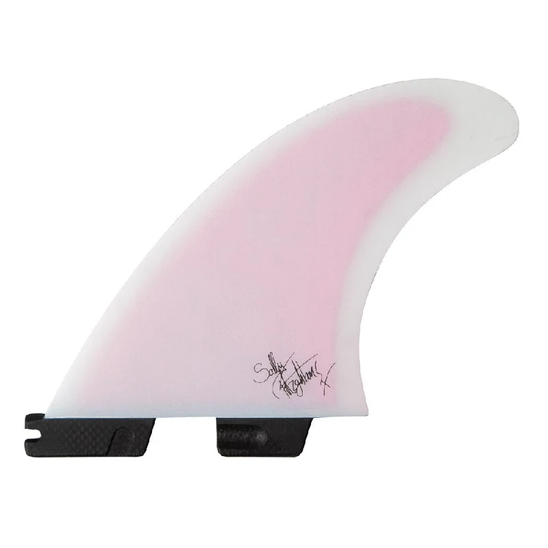 surfboard fins with streamlined shapes for reduced drag-FCS II Sally Fitzgibbons PC Dusty Pink Tri Fins