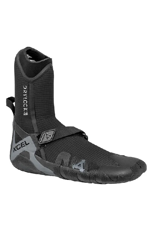 wetsuits for long exposure in colder waters-Xcel Drylock 5mm Round Toe Boot