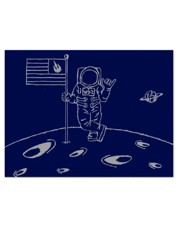 surfboards for big waves-WBZ Astronaut Sticker 4"