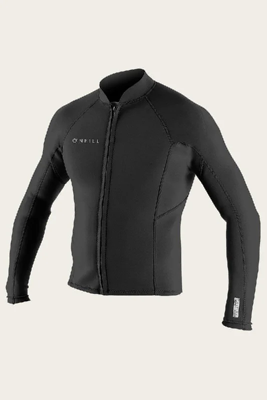 best wetsuits for improved swimming performance-O'Neill Reactor II 1.5mm Front Zip L/S Neoprene Jacket