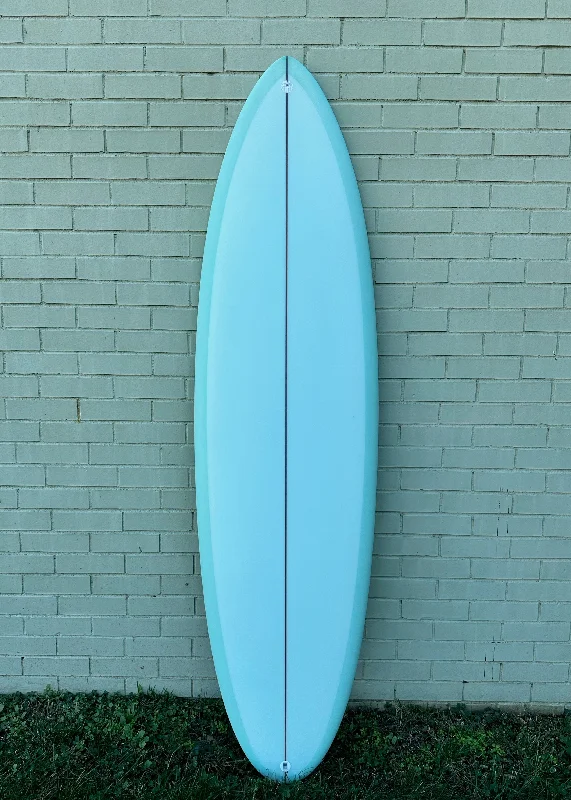 surfboards with flexible rail designs-6'4" Simon Shapes Kegg - Aqua