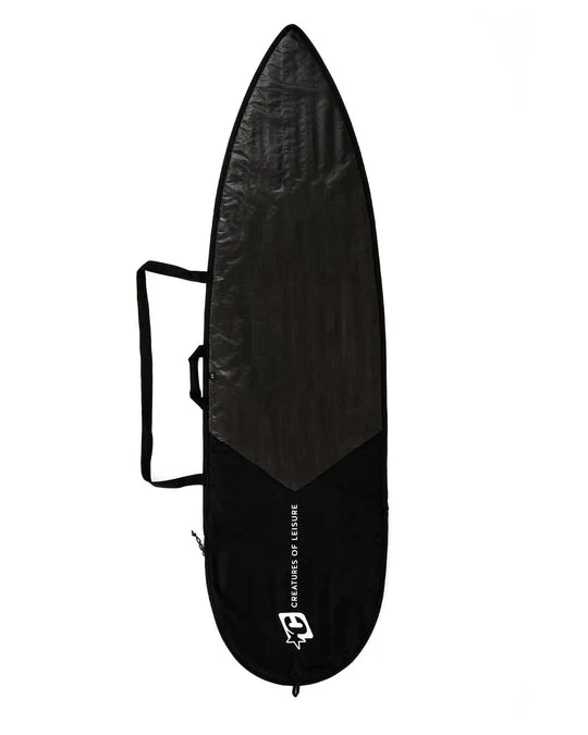 surfboards with a deep kicktail for more control-Creatures Icon LIte Day Use Surfboard Bag-  Black