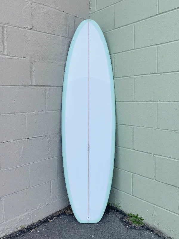 surfboards for retro-style wave riding-5'8" Corey Munn Surfboards Snub - Coke/Clear