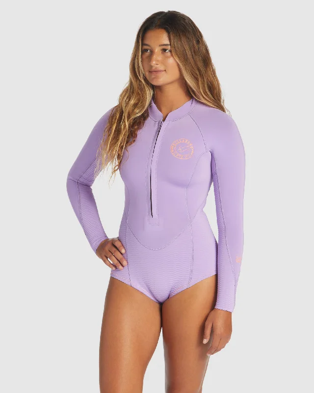 wetsuits with body contouring fit for better performance-Womens Salty Dayz Light Springsuit Wetsuit