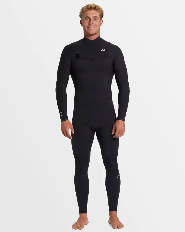 wetsuits for lightweight performance-Mens 4/3mm Revolution Natural Chest Zip Wetsuit