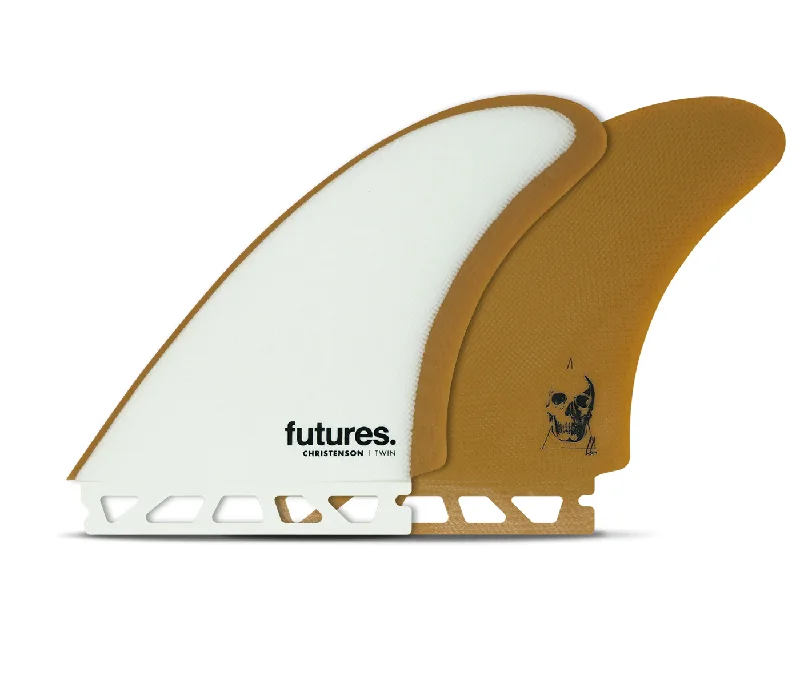 surfboard fins for easy adaptation to wave shape-Christenson FG Twin Fins