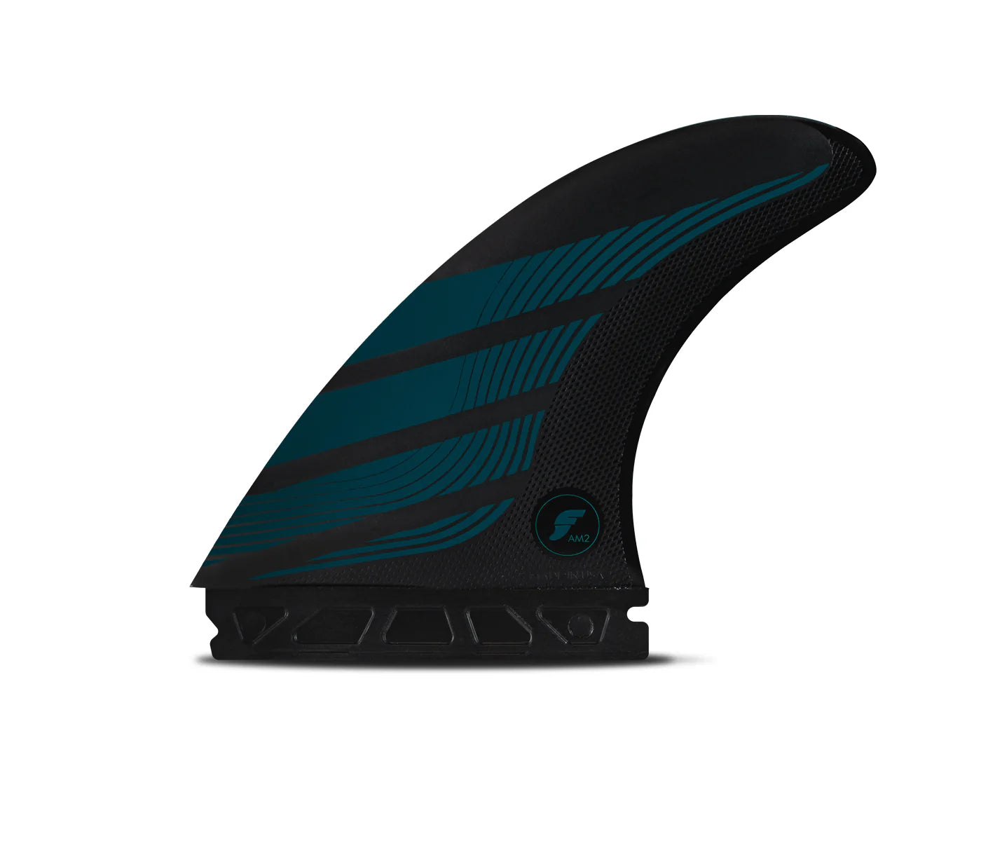 surfboard fins with high lift for better performance-Futures Fins - Al Merrick Alpha Series AM2 Thruster Fin Set - Carbon/Blue