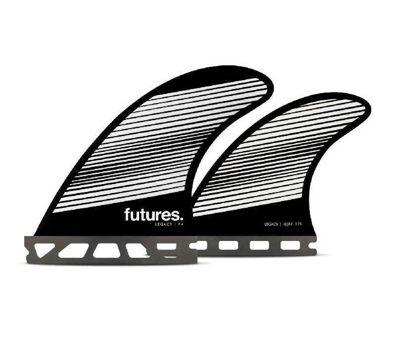 surfboard fins for better water handling-F4 HC QUAD - GRAY/BLACK