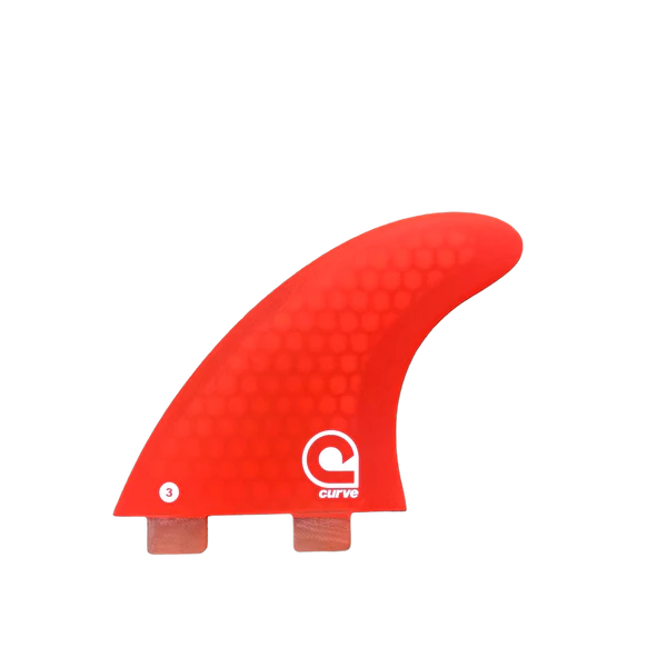 surfboard fins for improved surf tracking-Surfboard Fins M3 - Dual Tab Thruster - HEXCORE