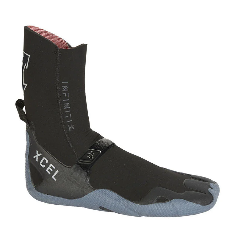 wetsuits for all-season surfing-Xcel Infiniti 8mm Round Toe Boot