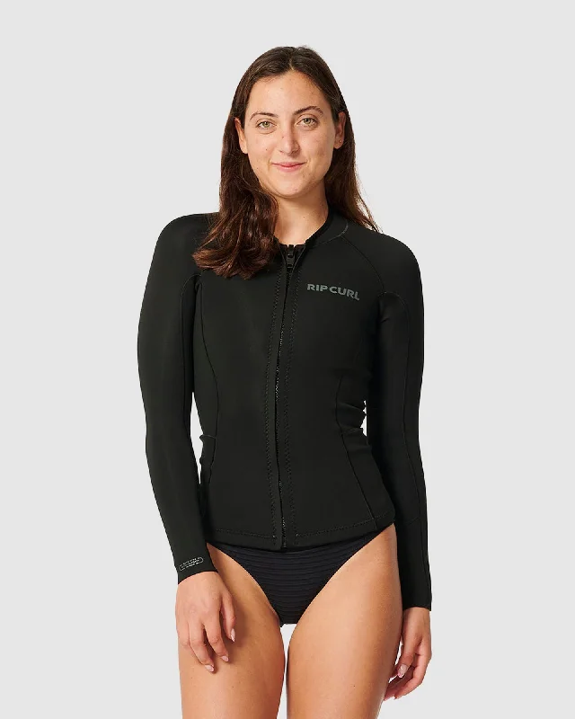 wetsuits for deep-sea diving-WOMENS DAWN PATROL LONG SLEEVE WETSUIT JACKET