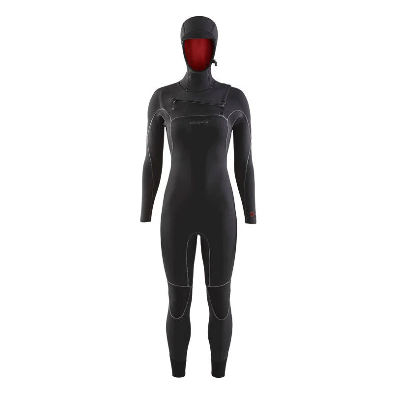 wetsuits for streamlined performance-Patagonia Women's R4 Yulex Front Zip Hooded Wetsuit