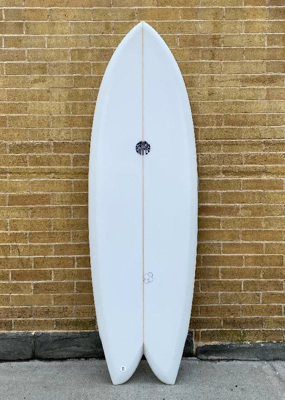 surfboards with multi-layer construction for durability-5'7" Simon Shapes Mirco Wing Fish Volan