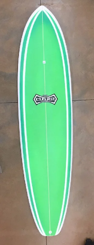 surfboards for consistent speed in different conditions-Clever 7"6 Funshape Green Color Fcs II Tri 4917