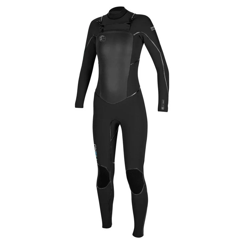 best wetsuits for scuba diving-O'Neill Women's D-Lux Mod 5/4 Hooded Wetsuit