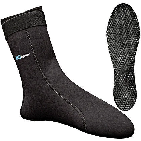 surf clothing with breathable materials-H2Odyssey Ultrasock 5mm Fin Socks