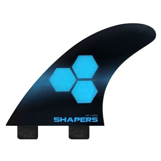 surfboard fins for smoother wave entry-Shapers Fins Al Merrick Thruster Set Large FCS-I Compatible