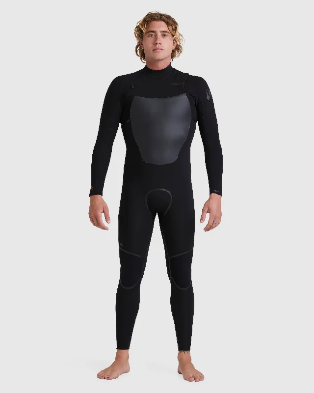 wetsuits with reinforced seams for durability-Mens 3/2mm Marathon Sessions 2022 Chest Zip Wetsuit