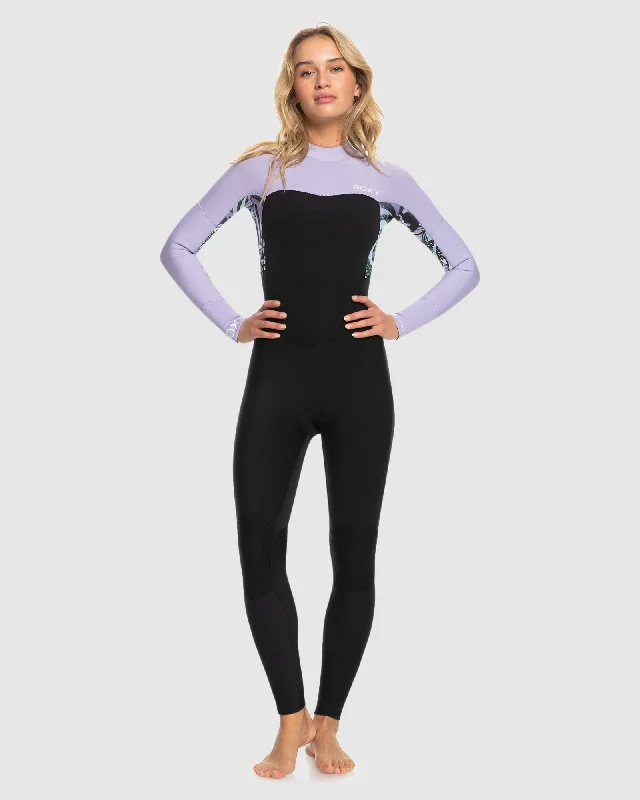 wetsuits for breathable fabric for warmer conditions-Womens 3/2mm Swell Series GBS Back Zip Wetsuit