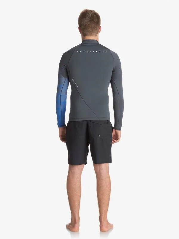 wetsuits with high-stretch fabric for easy paddling-Quiksilver Syncro 1mm Surf Top Long Sleeve