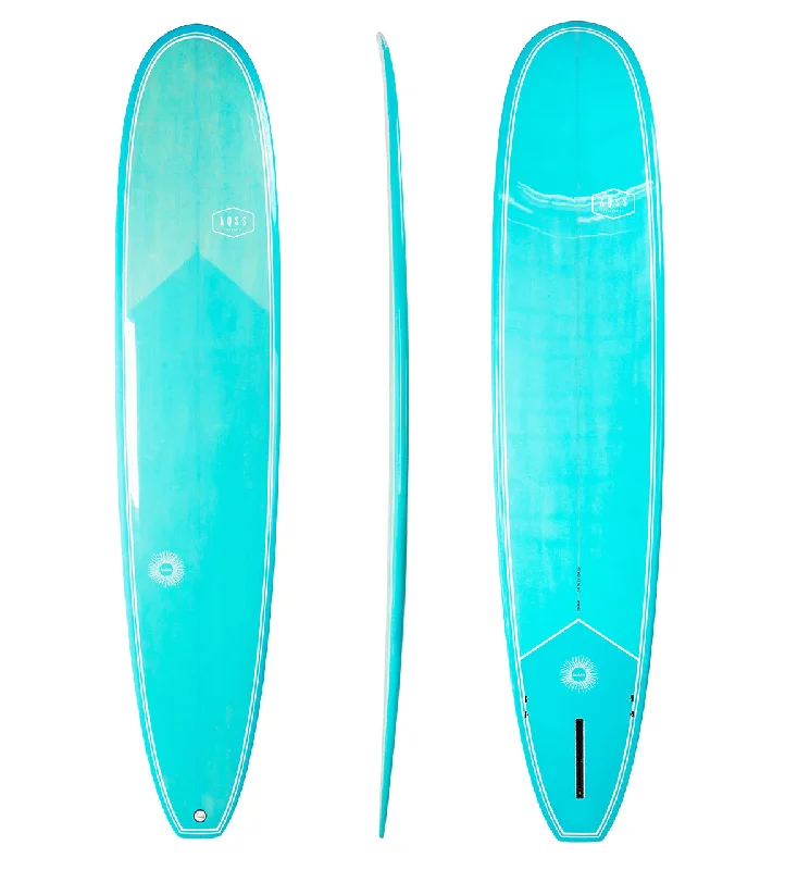 surfboards with a fast rocker for quick turns-AQSS Soulstice Longboard 9'0" - Aqua