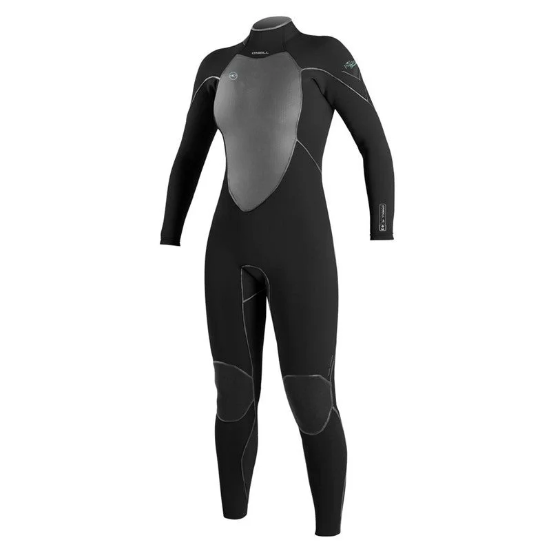 wetsuits for enhanced body heat retention-O'Neill Women's Psychofreak 4/3 Zen Zip Wetsuit