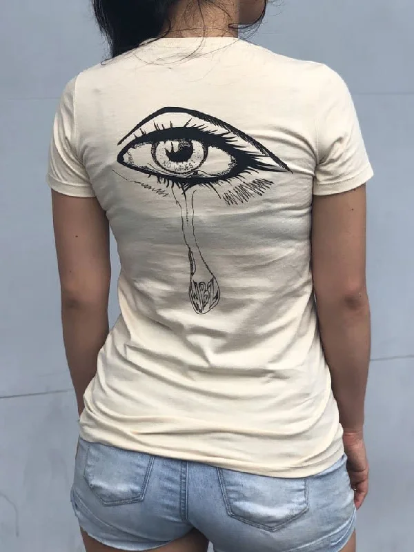 surfboards with wide tails for stability-WBZ Girls Eyeball S/S T shirt