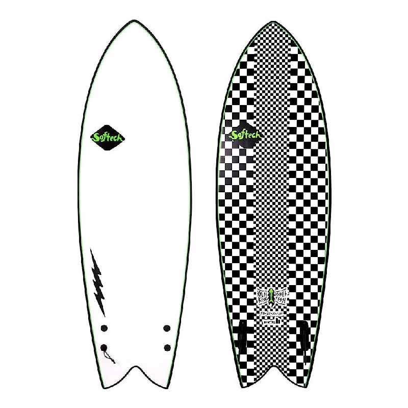 surfboards for professional-level surfing-Softech 5'8" Kyuss Fish Checkered