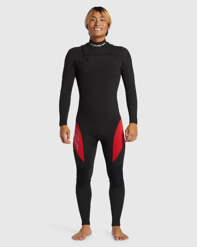 wetsuits for flexibility and warmth-Mens 3/2mm Mercury Chest Zip Wetsuit