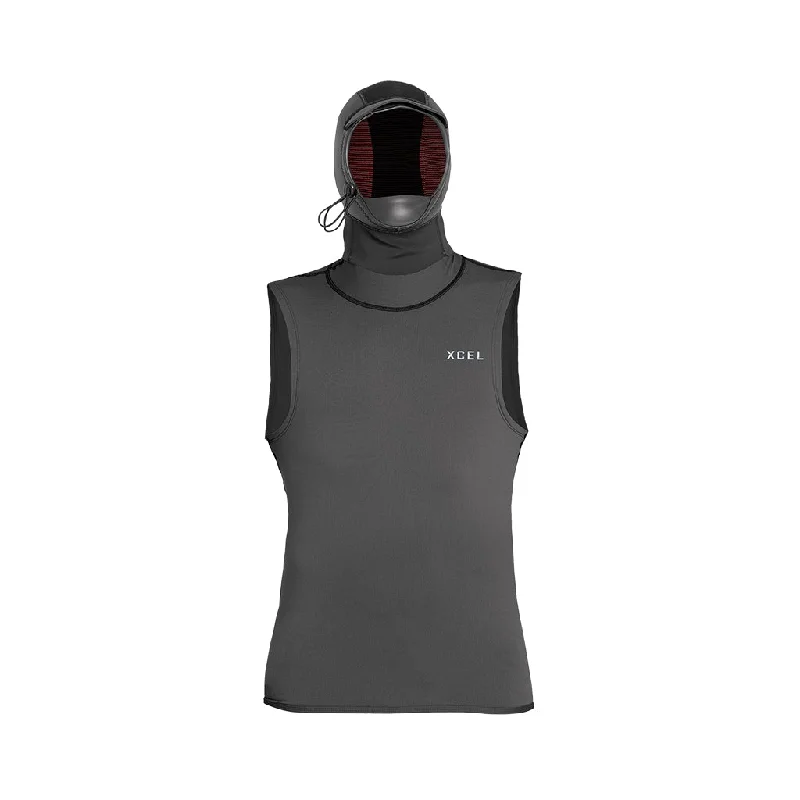 wetsuits for ultimate warmth in cold waters-Xcel Insulate-X Vest With 2mm Hood