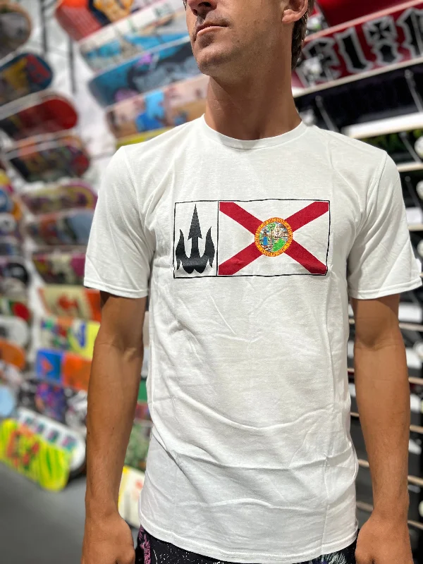 surfboards for better foot placement-WBZ Florida Flag S/S T-shirt