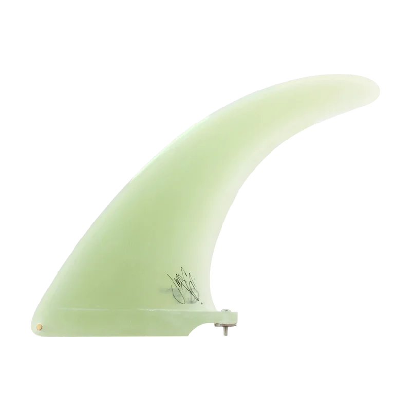 surf clothing for long surf sessions-Jeff Mccallum 8" Fin Clear