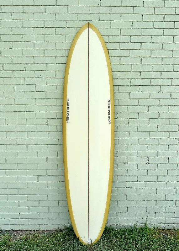 surfboards for deep carving in powerful waves-7'2" Lovemachine Surfboards FM - Olive Oil