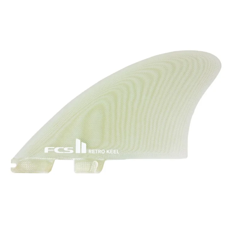 surfboard fins with curved profiles for extra grip-FCS II TWIN - Retro PG Twin Fins - Clear