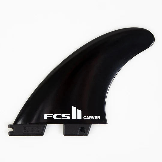 surfboard fins for excellent wave feedback-FCS II CARVER BLK M TRI FINS