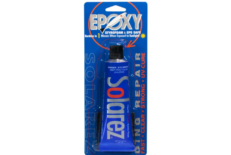 surf clothing with quick-dry materials-SOLAREZ EPOXY DING REPAIR 2.0OZ TUBE