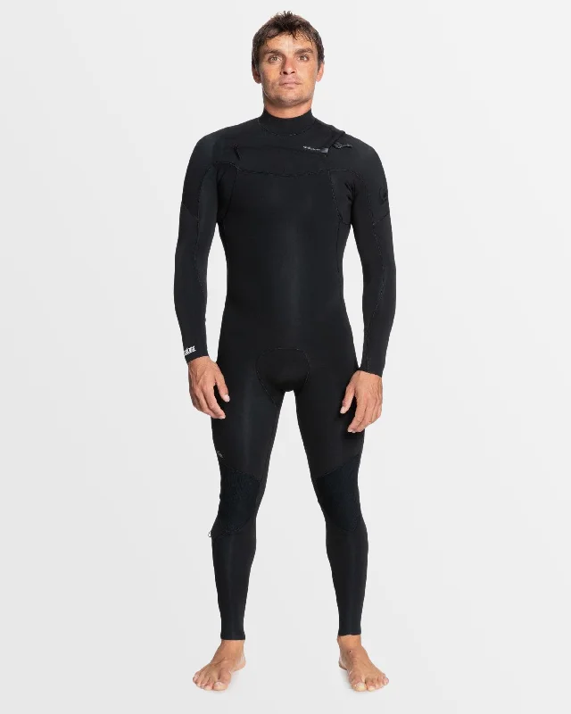 wetsuits with windproof materials for cold wind-Mens 4/3mm Everyday Sessions Chest Zip Wetsuit