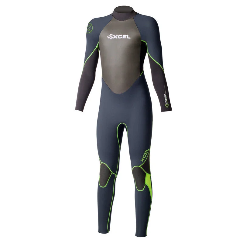 eco-friendly wetsuits made from sustainable materials-Xcel Youth Xplorer 4/3 Wetsuit