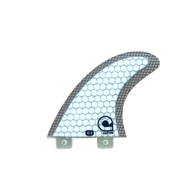 surfboard fins for easy foot adjustments-Surfboard-Fins M3 - Dual Tab Thruster - CARBON MESH