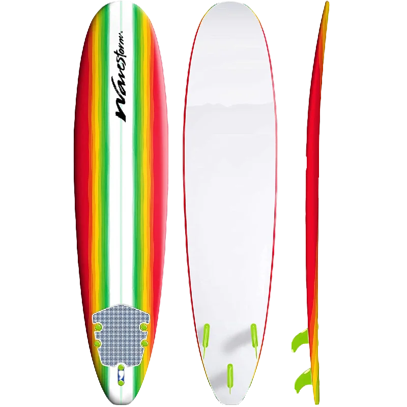 surfboards for better grip-Wavestorm 8ft Classic Surfboard w/ leash