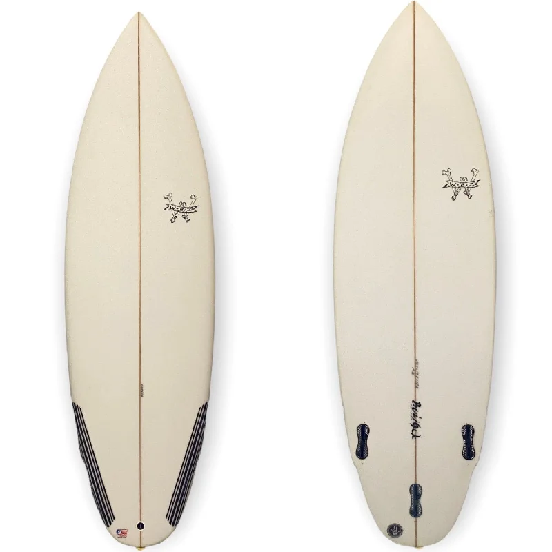 surfboards for carving and turning-WBZ 5'6" Baseline carbon tail patches