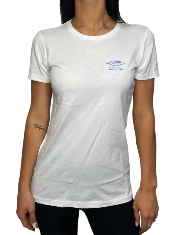 longboard surfboards for cruising-WBZ Girls Tiny Address S/S Tee