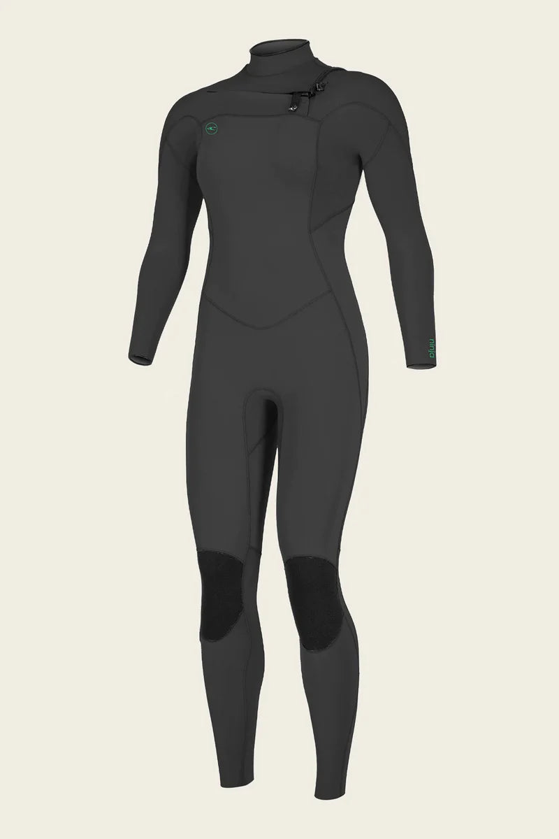 wetsuits for all-level divers-O'Neill Womens Ninja 4/3 Wetsuit - Chest Zip