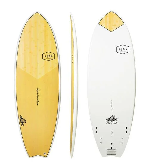 surfboards for better wave catch efficiency-AQSS Flying Fish - Bamboo