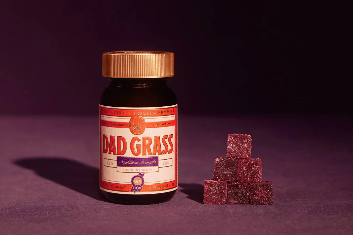 surf clothing for colder weather-Dad Grass Nighttime Formula CBD + CBN Gummies