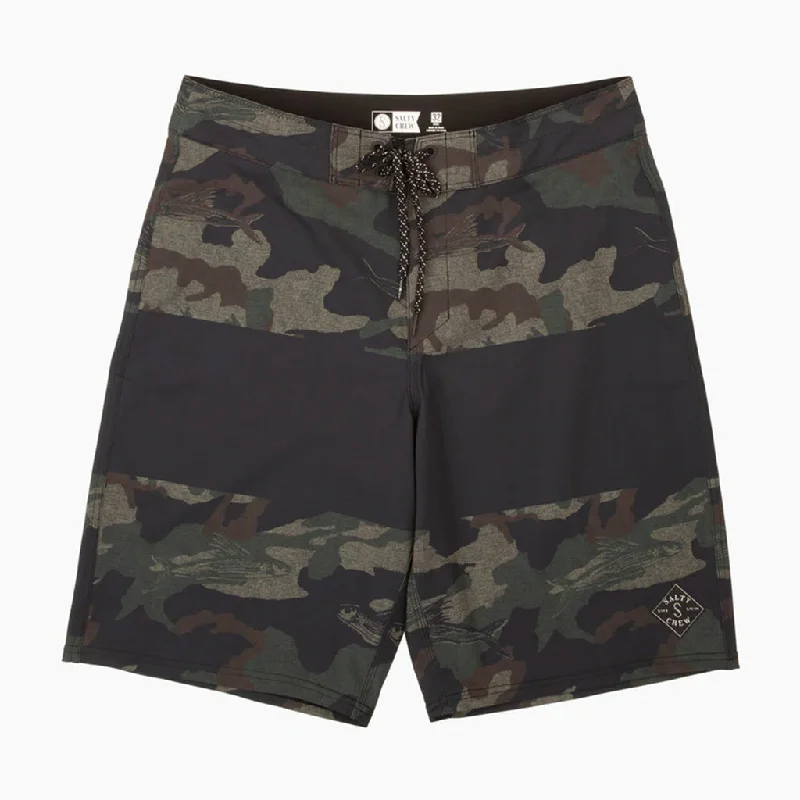 best surf clothing for summer-Salty Crew Men's Topwater Boardshort - Camo