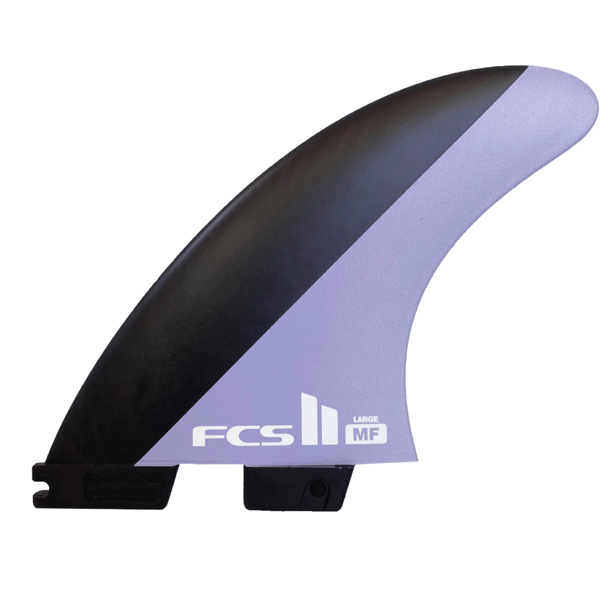 surfboard fins for sharper turns in tight waves-FCS II Mick Fanning PC Charcoal / Lavender Tri Fin Set - Medium