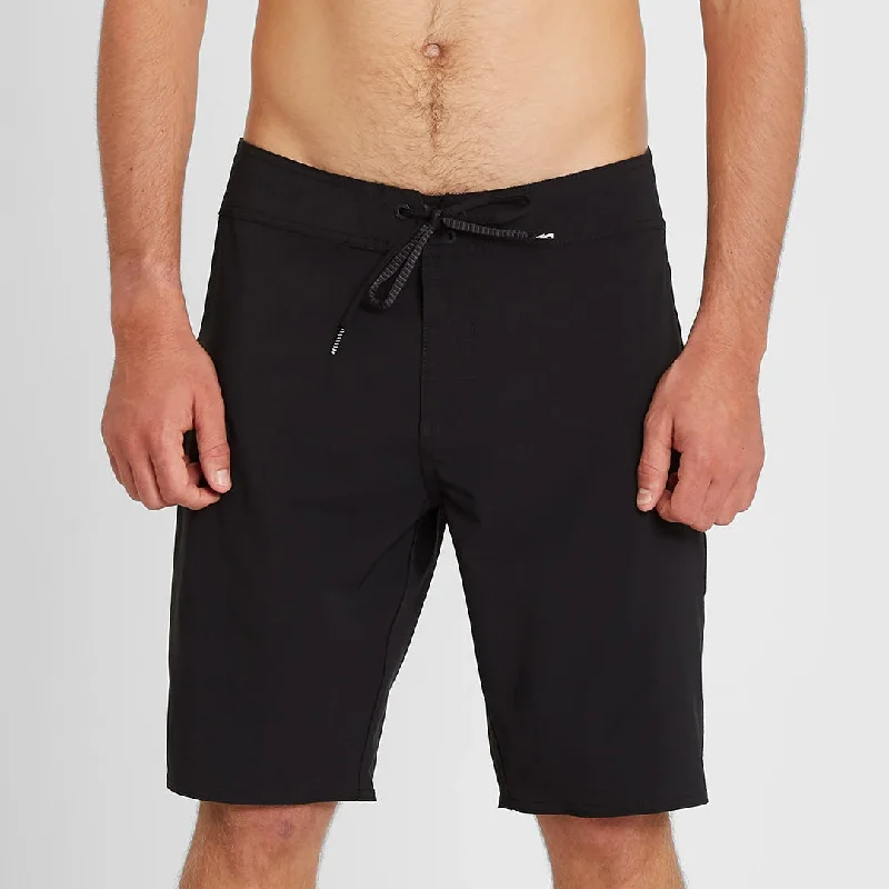 best surf clothing for beach adventures-Volcom Mens Lido Solid Mod 20 Boardshort - Black