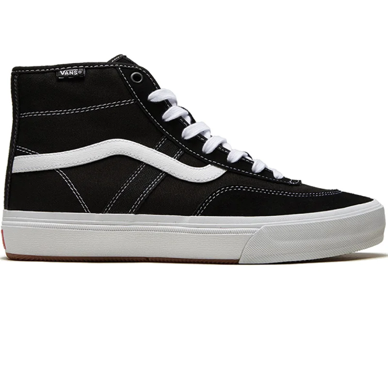 surfboards for efficient wave entry-Vans Crockett High Pro Black/White