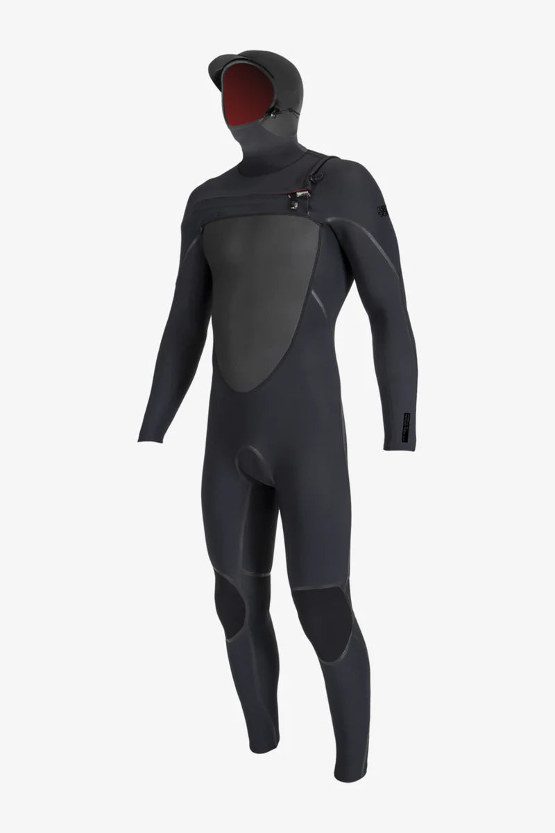 wetsuits with excellent stretchability-O'Neill Psycho Tech 5/4+mm Hooded Wetsuit - Colors Vary